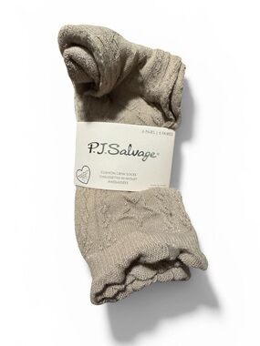 P.J. Salvage Women’s Crew Socks -6 Pairs